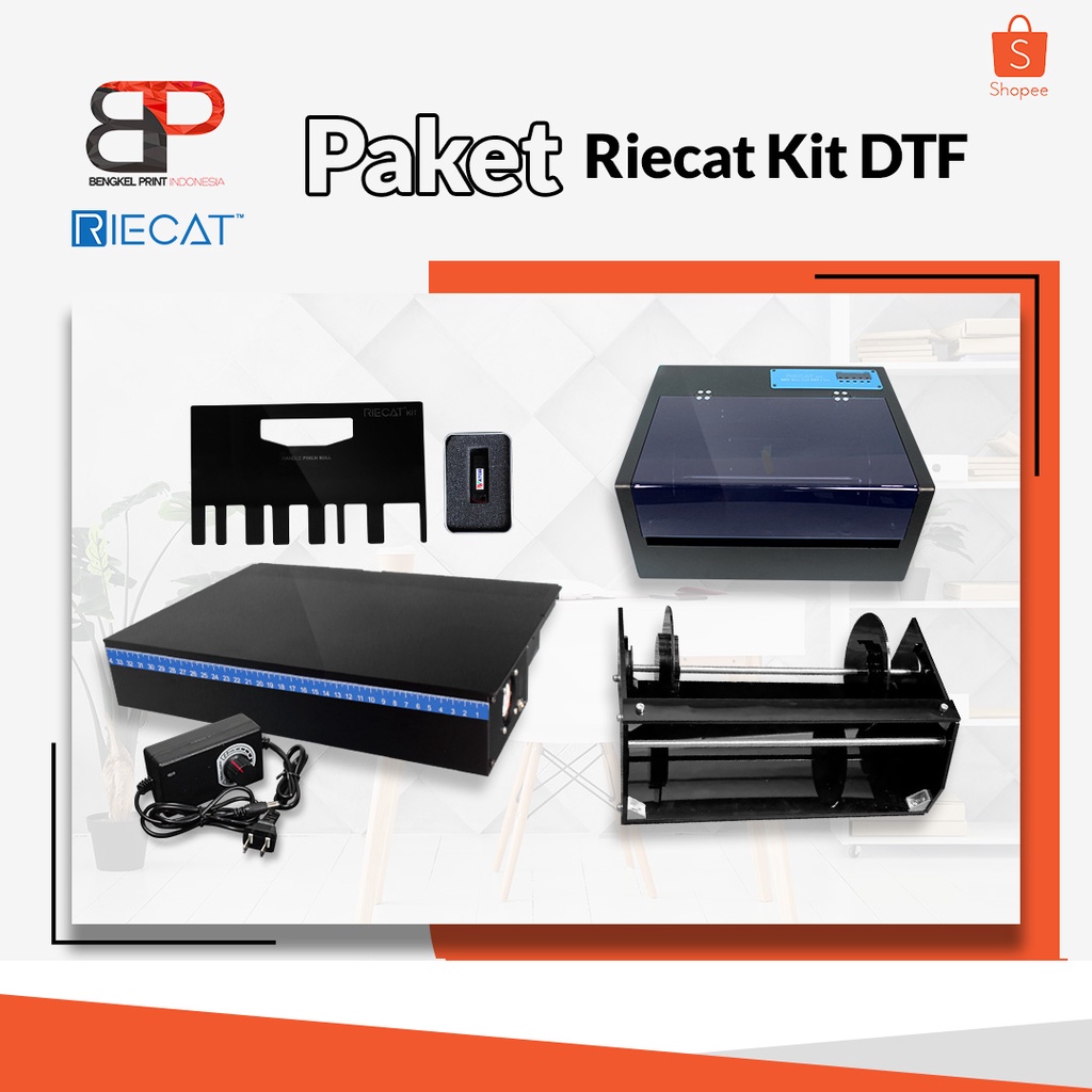 Paket Riecat Kit DTF for Printer L1800 | Sablon DTF