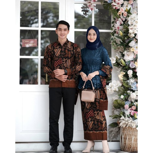 Shopashop Solo Batik Kebaya Couple Aziza Tulle Mutiara