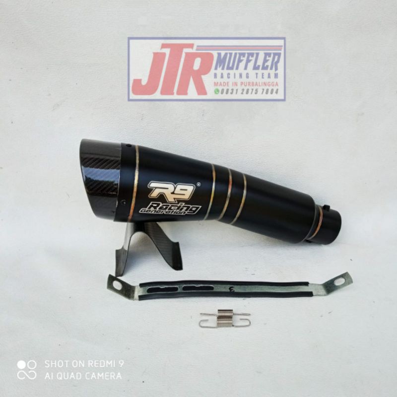 SILINCER SLINCER KNALPOT R9 H2 BLACK DOFF PNP CBR250RR CBR 150R NINJA 250 FI R25 R15 V3 SONIC VIXION