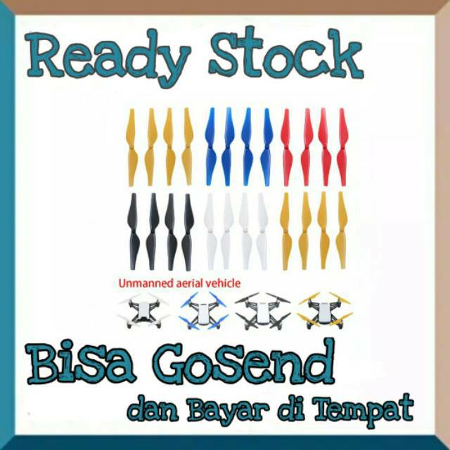 Propeller Baling-baling dji tello aksesoris 1set 4pcs