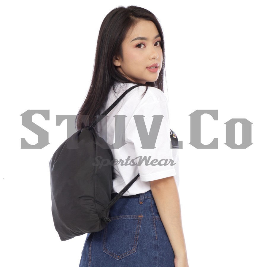 TAS SERUT PRIA WANITA ANTI AIR GYMSACK STRING BAG DRAWSTRING TAS SEKOLAH OLAHRAGA FUTSAL VOLI BASKET