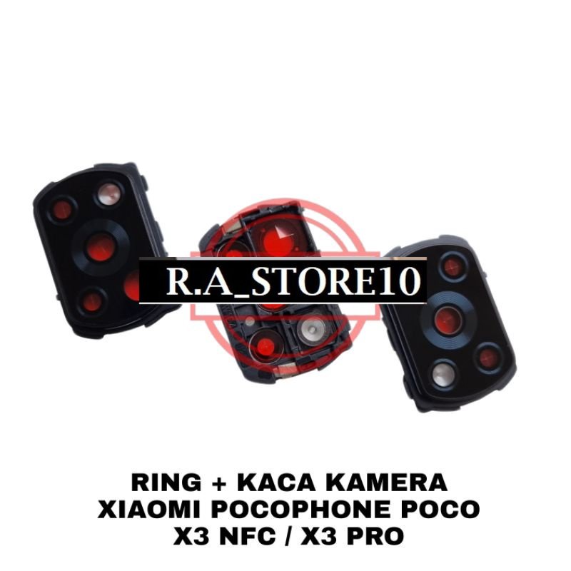 KACA KAMERA | LENSA CAMERA BELAKANG XIAOMI POCOPHONE POCO X3 NFC | X3 PRO ORIGINAL