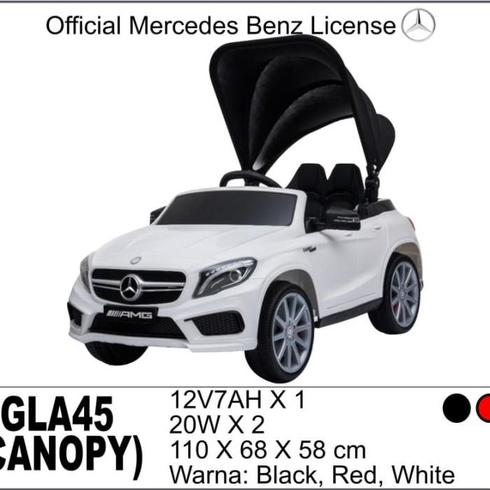 Mainan Anak Mobil Aki Mercedes Benz Gla45 Canopy License Unikid Uk751