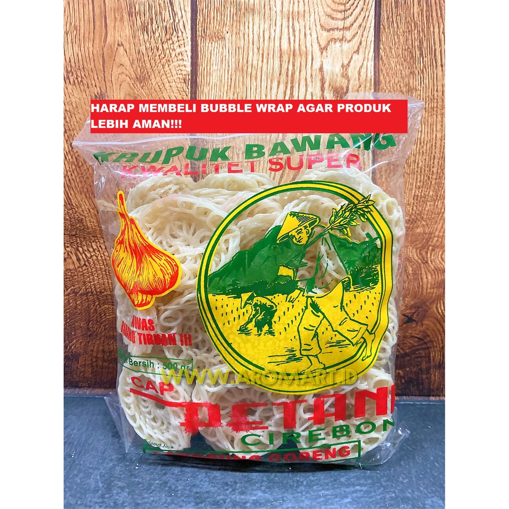 

Kerupuk Bawang Cap Petani Cirebon - 500g