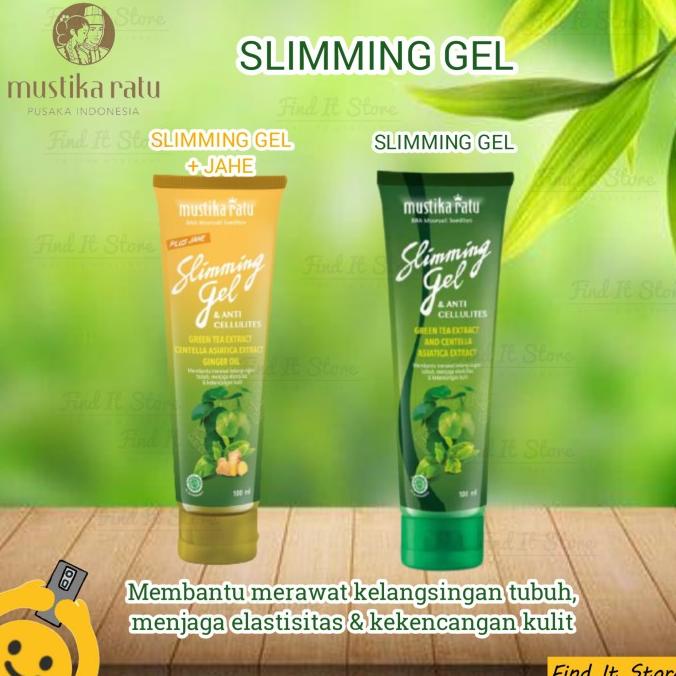 Mustika Ratu Slimming Gel Jahe | Jel Penghancur Lemak Pelangsing Bpom Ready Stock