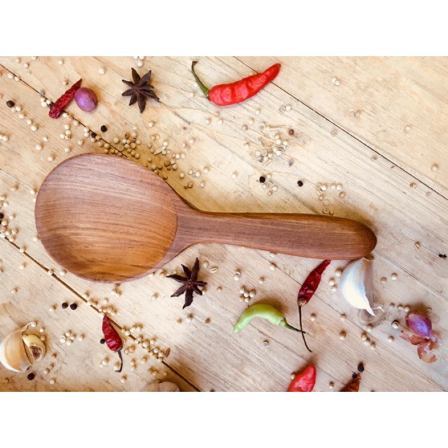 centong nasi kayu jati