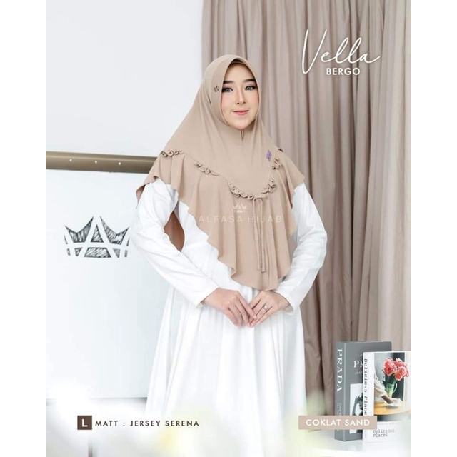 (Diskon 20%) Bergo Vella by Alfasa Hijab