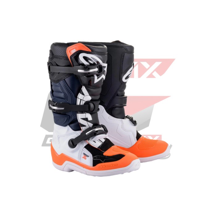 SEPATU ANAK ALPINESTARS TECH 7S - BLACK WHITE ORANGE