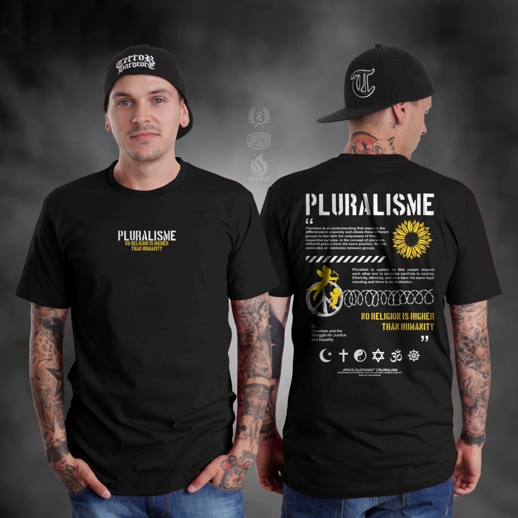 KAOS PLURALISME TOLERANSI BAJU PLURALISME ABOVE RELIGION