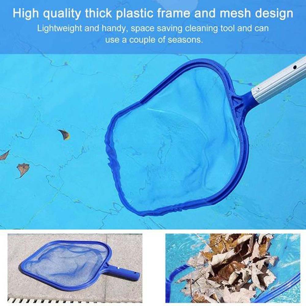 LANFY Portable Pool Skimmer Debris Cleaning Net Swimming Pool Cleaner Rubbish Professional Fountain Pond Maintenance Mesh With Adjustable Telescopic Pole Leaf Catcher/Multicolor