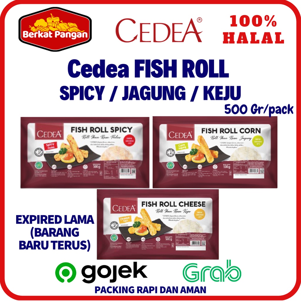 CEDEA Fish Roll Spicy Pedas / Keju /Jagung 500gr