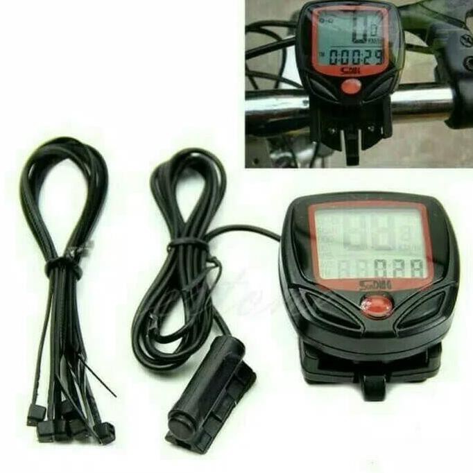Populer] Spedometer Sepeda Digital Speedometer Sepeda Gunung - Hitam