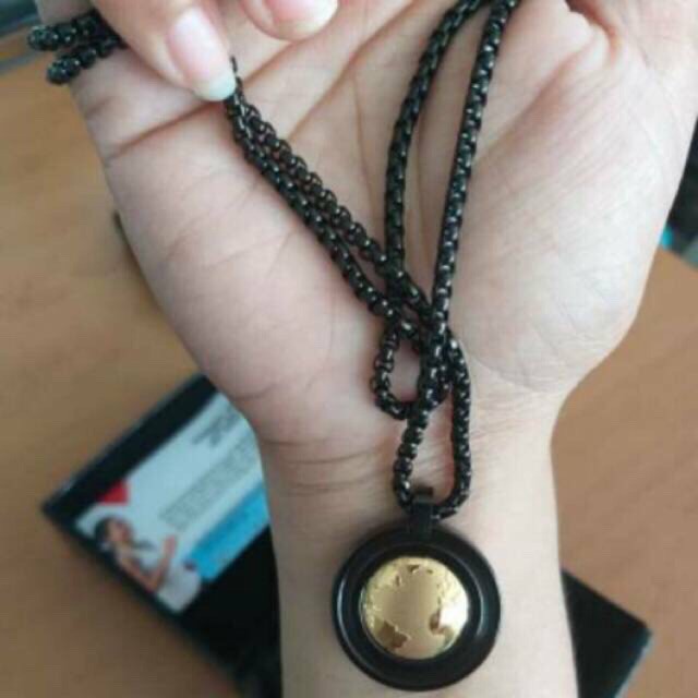 Kalung Rantai Titanium Pria Wanita Premium Anti Karat Rolo Hitam Titanium 316L (TIDAK TERMASUK BANDULAN)