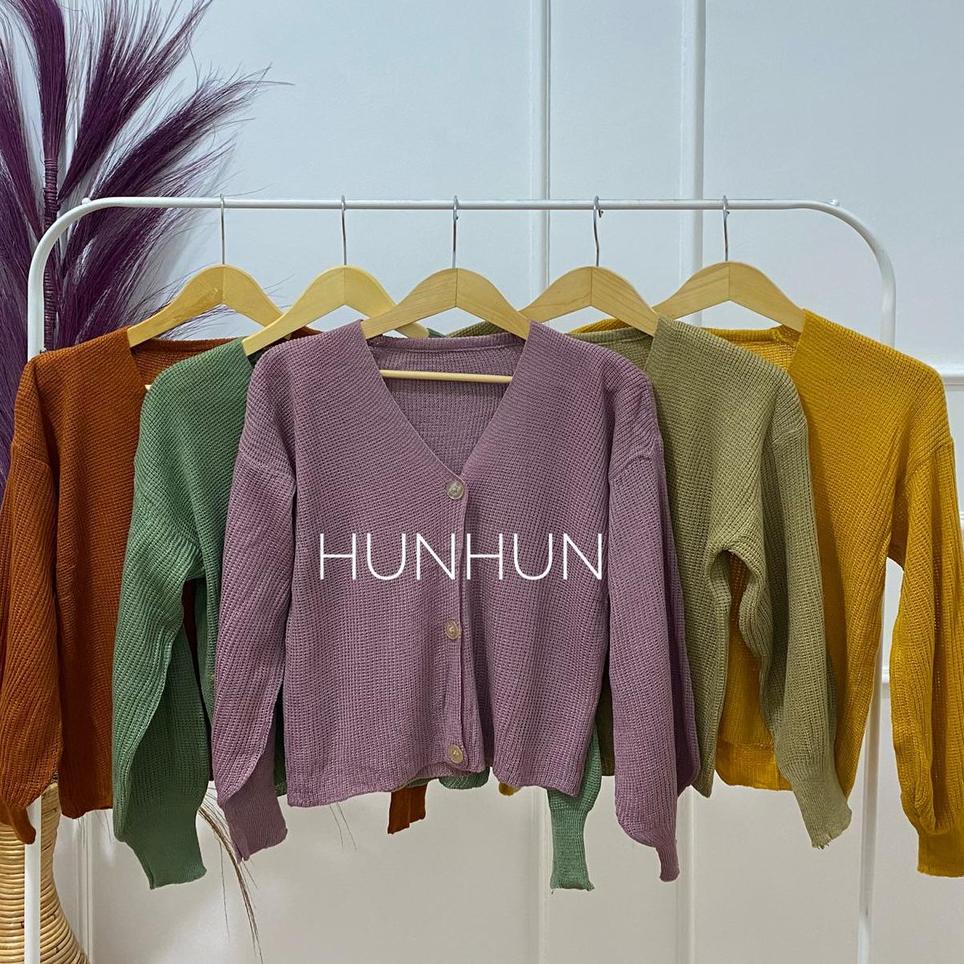 {MBO.01Jl22х} Regina Knite / Sweater Cardigan Rajut Outer Atasan Wanita Crop Baju Rajut Lilac