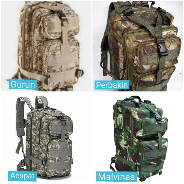 RPM Tas ransel tactical army loreng 3p/ tas punggung / tas kerja /outdoor