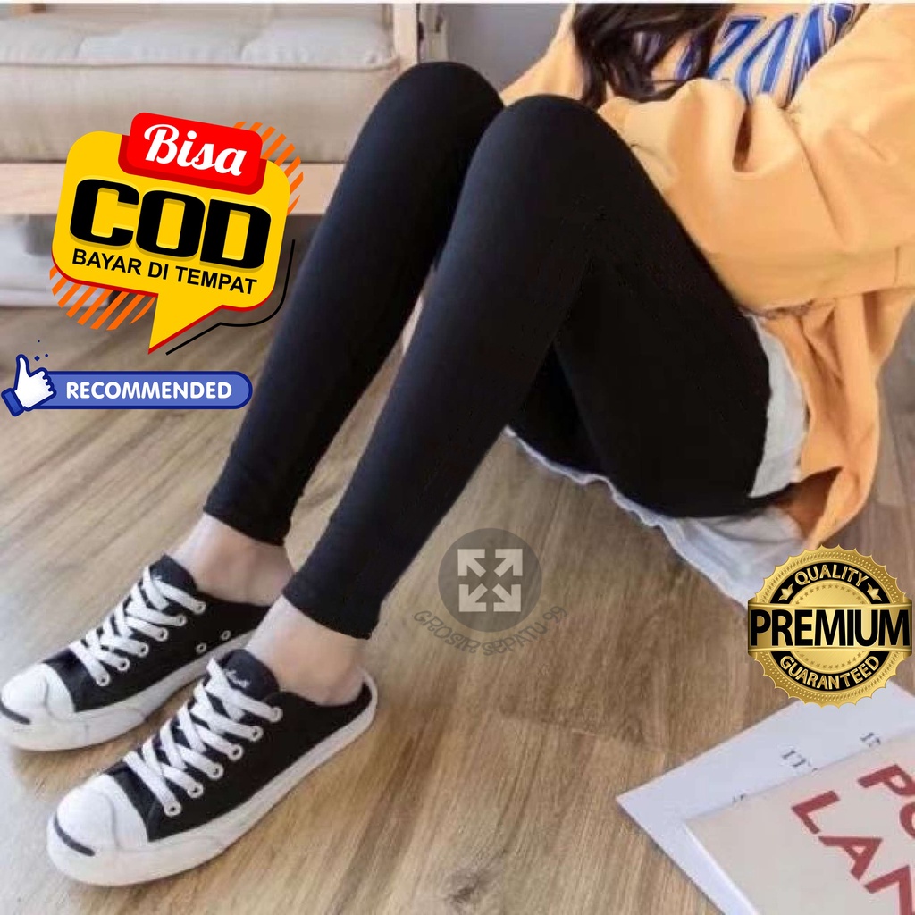 Celana Legging Wanita Panjang Polos Strech Leging Slim Casual Perempuan Lejing Sport Senam Zumba Jum