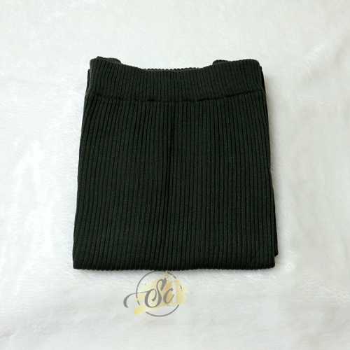 [✅COD] STANDAR & BIG SIZE ROK SPAN RAJUT - ROK PREMIUM RAJUT - SPAN ROK - ROK WANITA RAJUT OVERSIZE-HIJAU ARMY