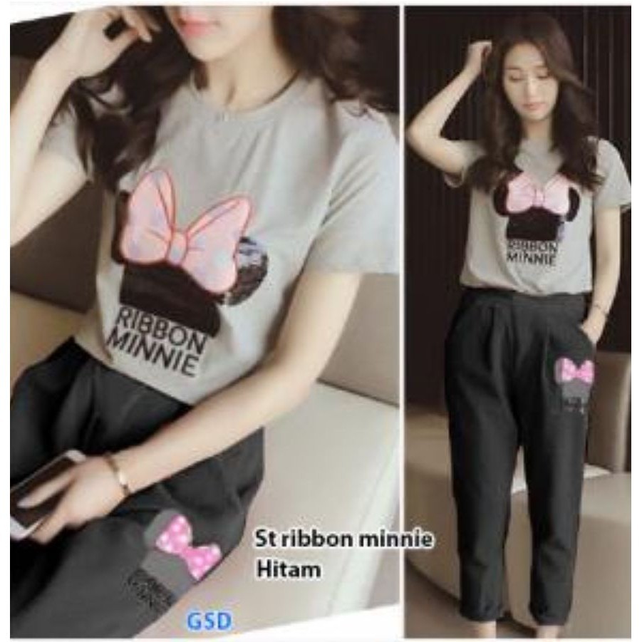 SET RIBBON/SET BAJU CEWEK/STELAN BAJU CEWEK/BAJU MURAH/DROPSHIP