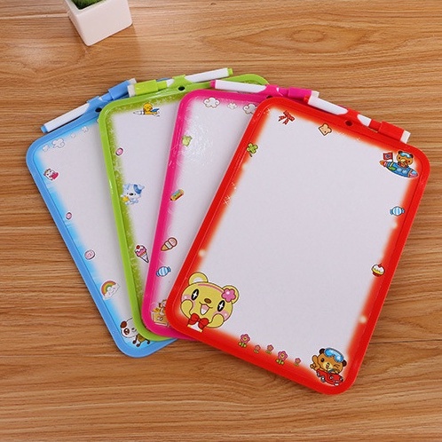 White Board Mini Papan Tulis Gambar Edukasi Spidol Bisa Dihapus GMALL-ST0040