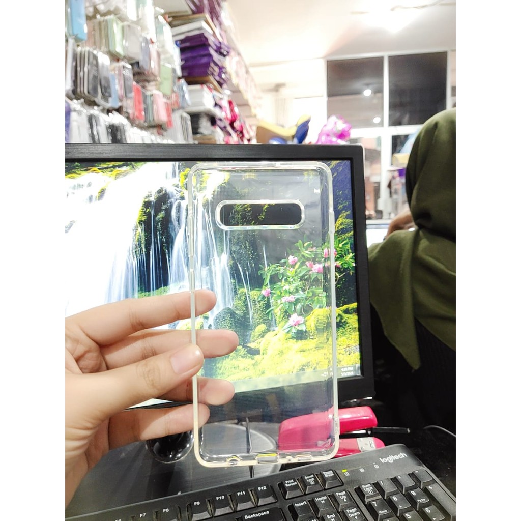 Soft Case OEM Transparan Samsung S10 Plus G975F 6.4 Inchi Clear Ultra Thin TEBAL 2.0mm SUPER CLEAR