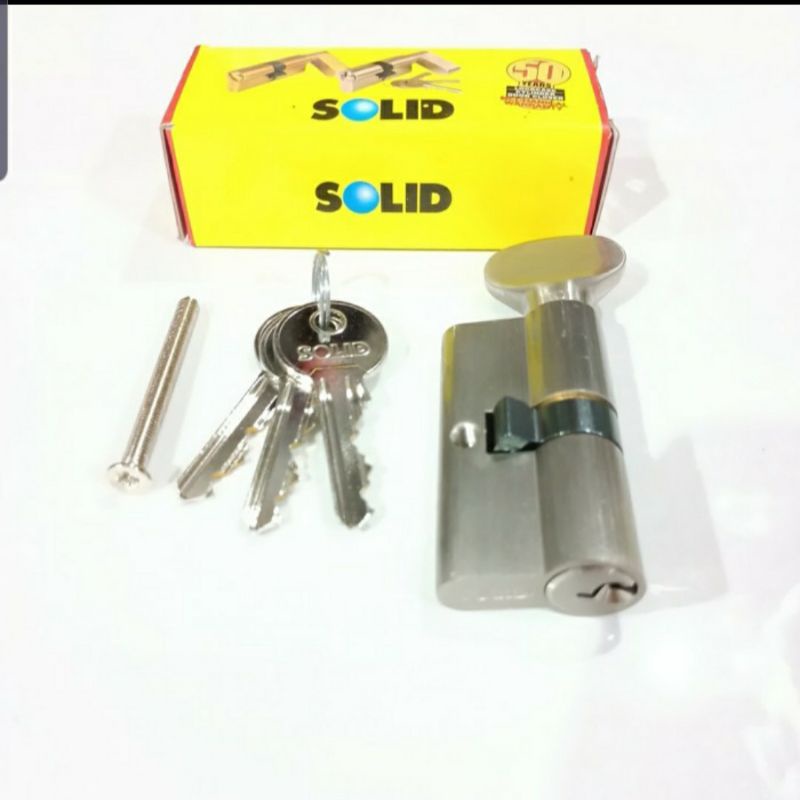 Cylinder Kunci Pintu Knop Solid 60mm - Anak Kunci Knop Solid - Silinder Knop Kunci Pintu Ukuran Besa