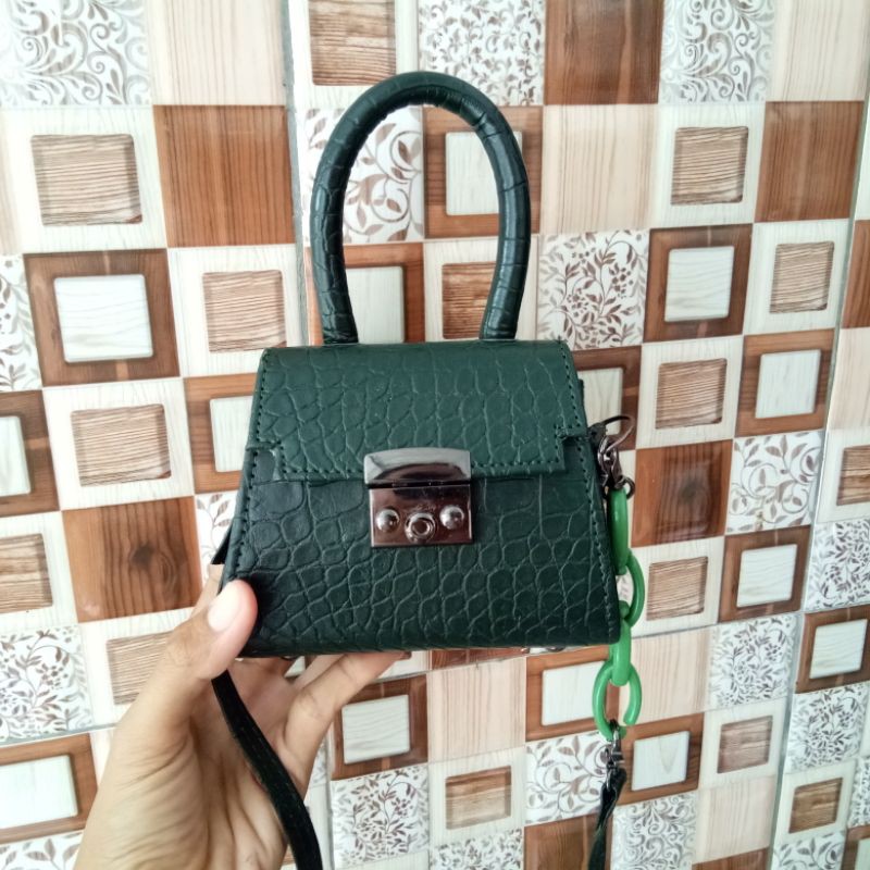 Mini Bag Croco Magnolia