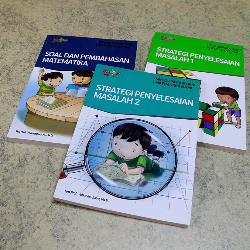 1 SET Buku Olimpiade Sains OSN Matematika MTK SD MI Buku Kompetisi Sains KSM KSN MTK SD MI 9 PCS Ter
