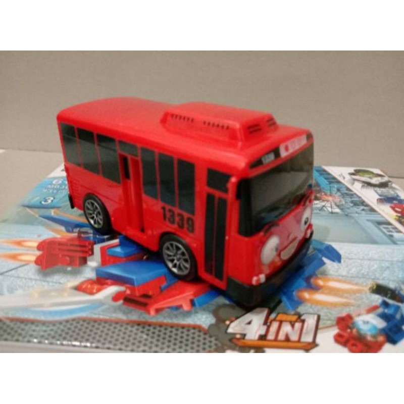 1pcs mainan mobil bis tayo pintu bisa kebuka