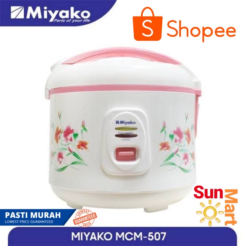 Magic Com Miyako 3 IN 1 MCM 507  PENANAK NASI SERBAGUNA 3 IN 1