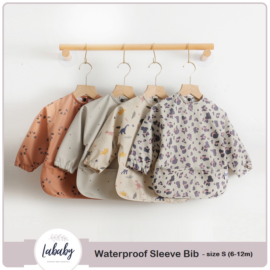 Lababy Waterproof Sleeve Bib - Size S | Celemek Bayi