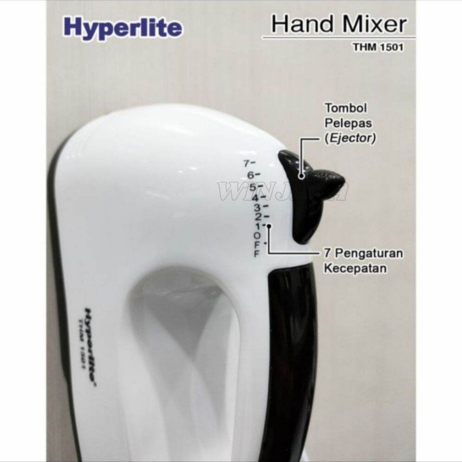 MIXER HYPERLITE THM-1501 HAND MIXER 7 KECEPATAN ALAT PENGADUK ADONAN