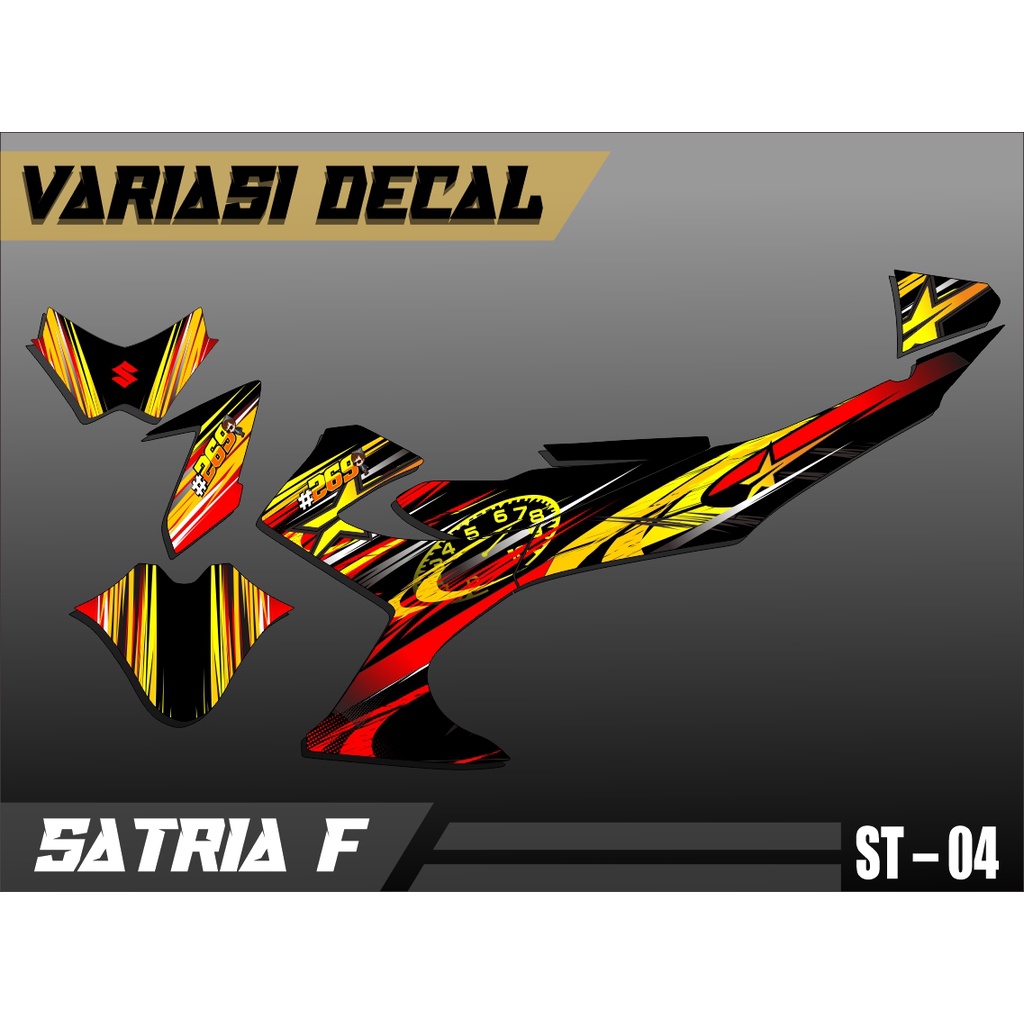 Decal Satria Fu Facelift 2014 Full Body Stiker Satria Fu Facelift 2014 Full Body ST.04