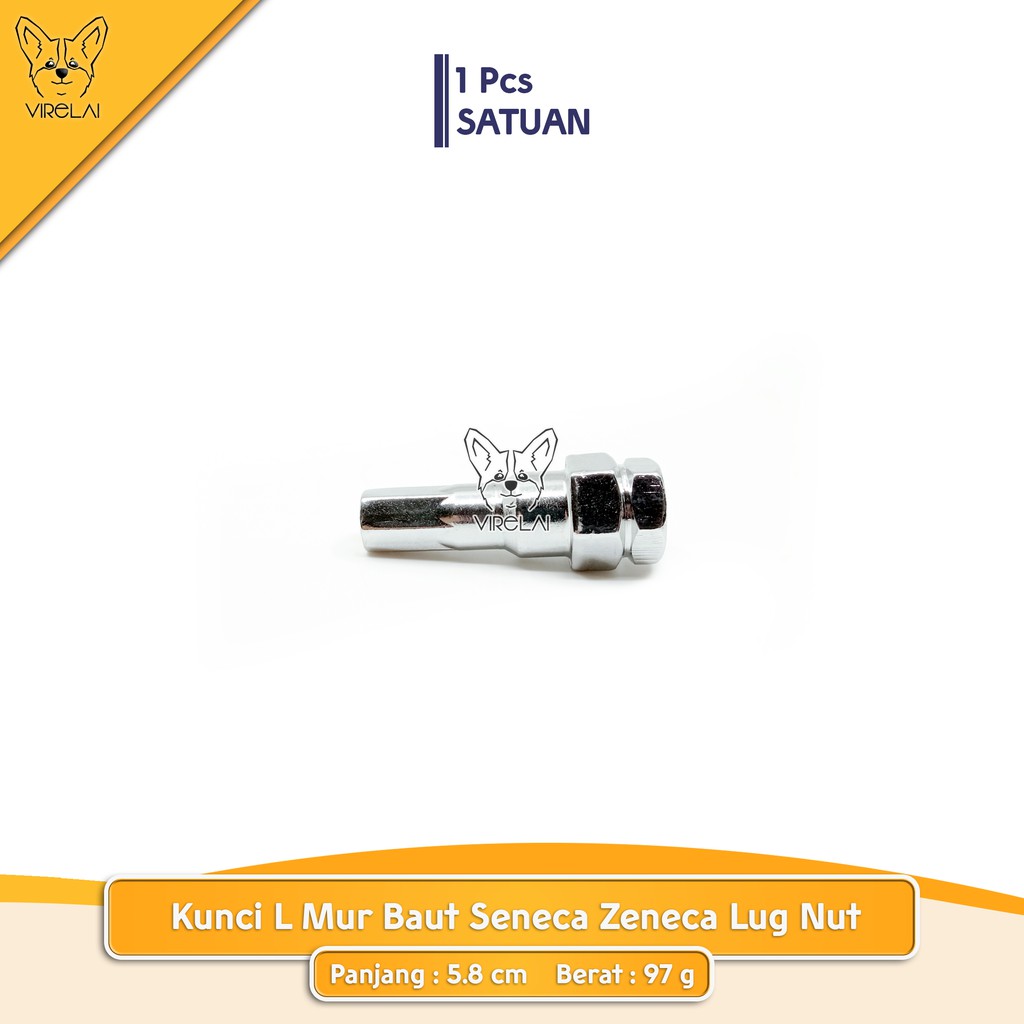 Kunci L Mur Baut Seneca Zeneca Zeneka Lug Nut [M-One]