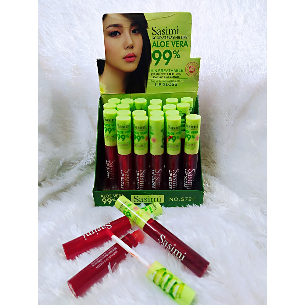 (3 pcs ORIGINAL )LIPTINT ALOE VERA miss girlsLIPTINT (PEMBELIAN 3 PC) ORIGINAL