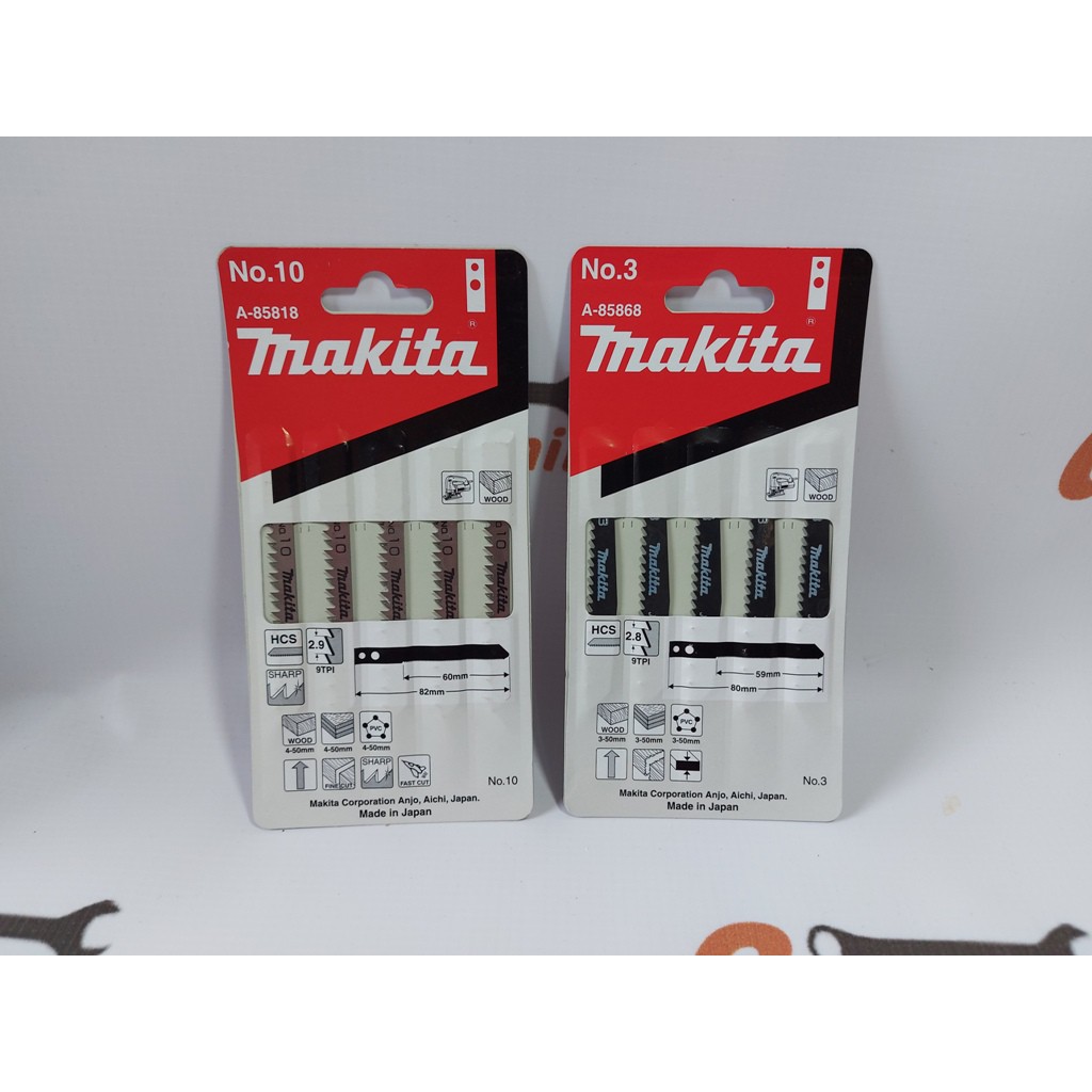 PER 5 PCS ASLI MAKITA MATA JIGSAW NO 3 DAN NO 10