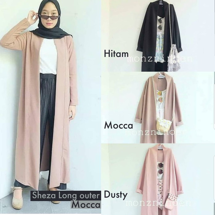 long cardigan shopee