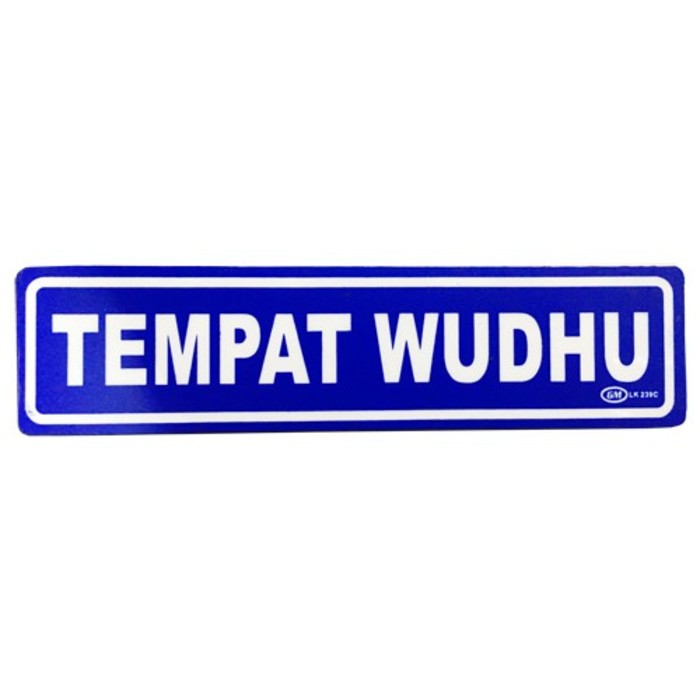 

Label Stiker (k) TEMPAT WUDHU Warna LK239C