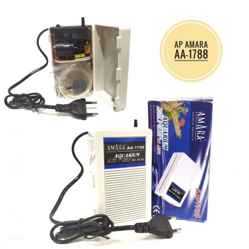 Aerator air pump amara Dc auto AA 1788 baterai mati listrik lampu otomatis