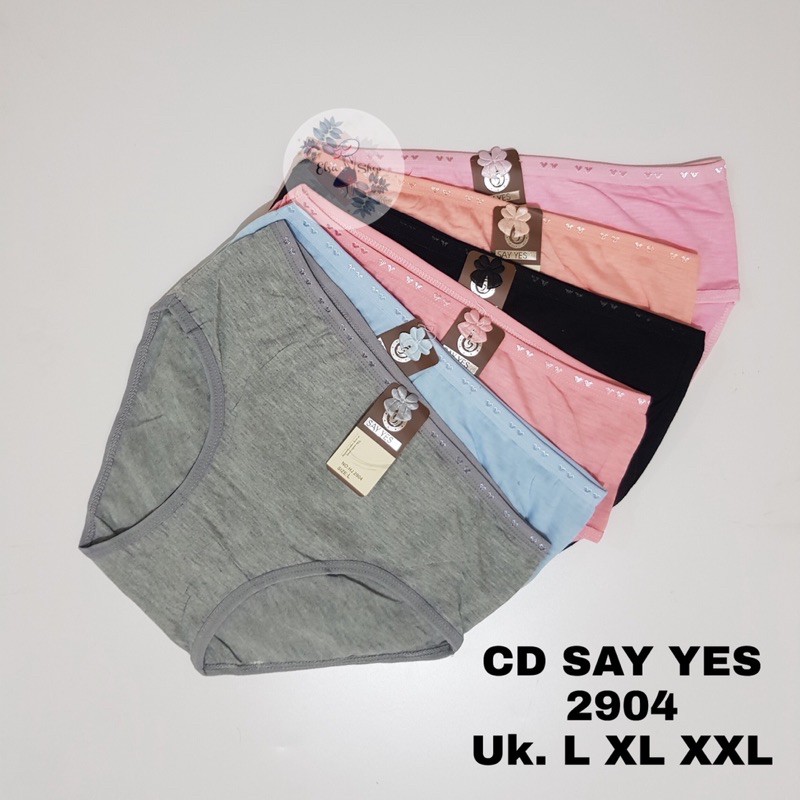 6 PCS | SAY YES ORIGINAL | Celana Dalam Wanita | CD Wanita Say Yes  2904