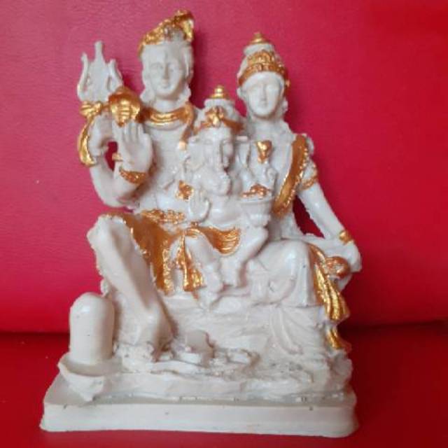 Patung Keluarga Dewa Siwa / Syiwa Dewi Parwati Dan Dewa Ganesha 2