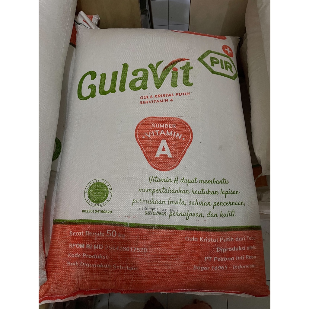 Gula Vit 50KG (Gula Pasir Putih Karung) 1 GRAB/GOSEN SATU KARUNG
