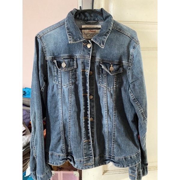 preloved jaket jeans triset