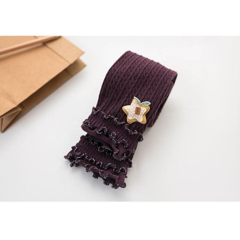 Legging Bayi Renda Import Fashion Legging anak tebal Motif Truffle bunga 0-18 bln