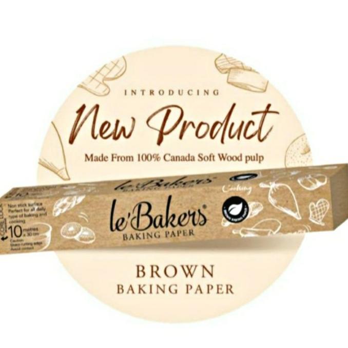 populer] Le Bakers BROWN Baking Paper 30CM / Le Baker Baking Paper