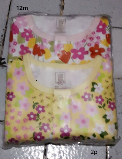 Jumper carte / romper carte / piyama bayi / baju tidur anak / sleepsuit carte isi 2