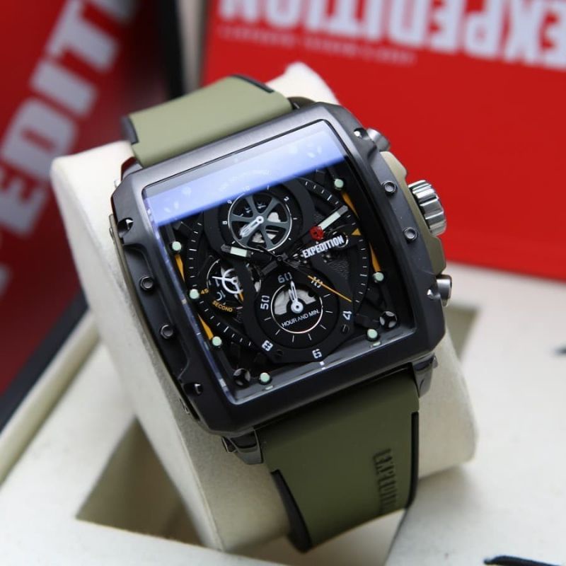 Jam Tangan Expedition E 6811 / E6811M Army Original