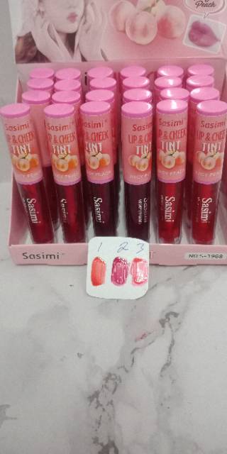 HARGA PER BOX !! LIP TINT SASIMI LIP&amp;CHEEK TINT GLOSSY MATTE S.1968