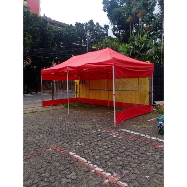 TENDA LIPAT UK 3X6 SUPER + 3 SISI TEBAL 1.4 MM