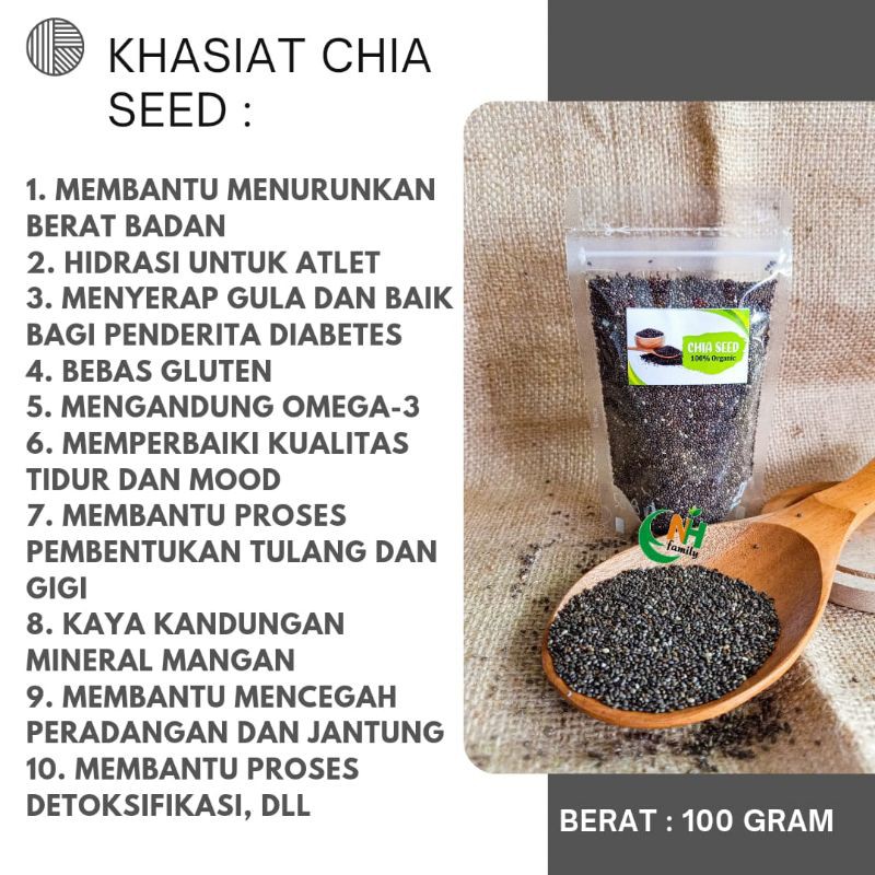 

Chiaseed - 100% ASLI tinggi serat - resep JSR