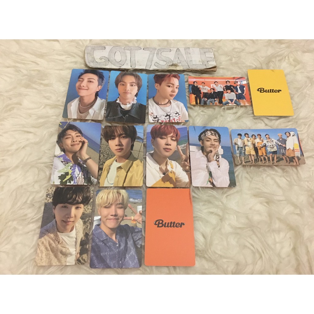 BTS Butter photocard official /  Folded Message Card BTS Butter / OFFICIAL  BTS Butter PHOTOCARD